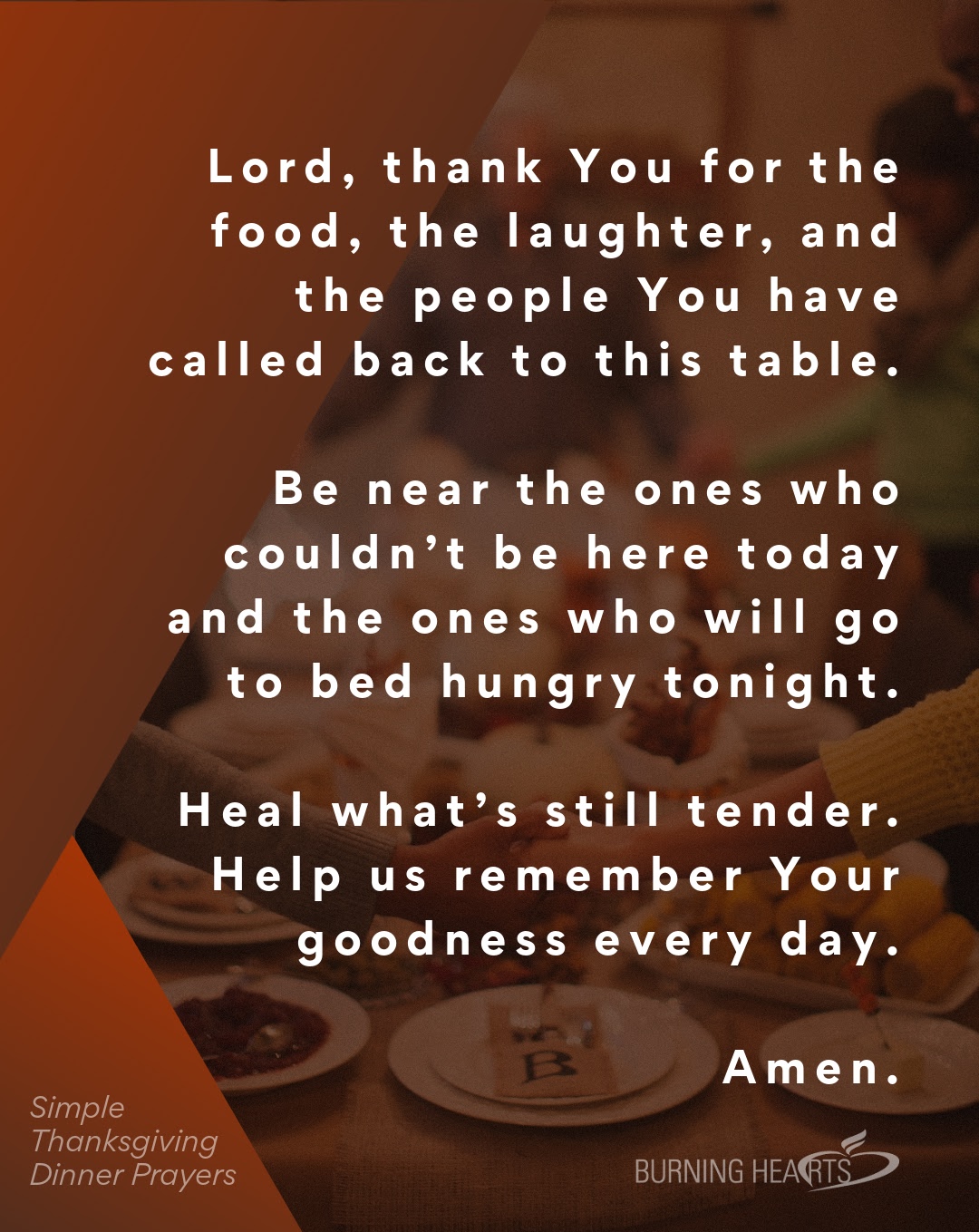 A Thanksgiving Prayer When Someone Is Missing