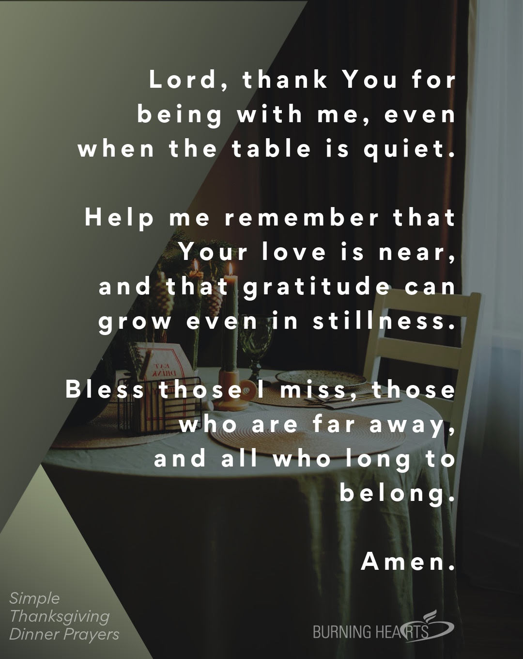 Bonus:  A Thanksgiving Prayer When You're Alone