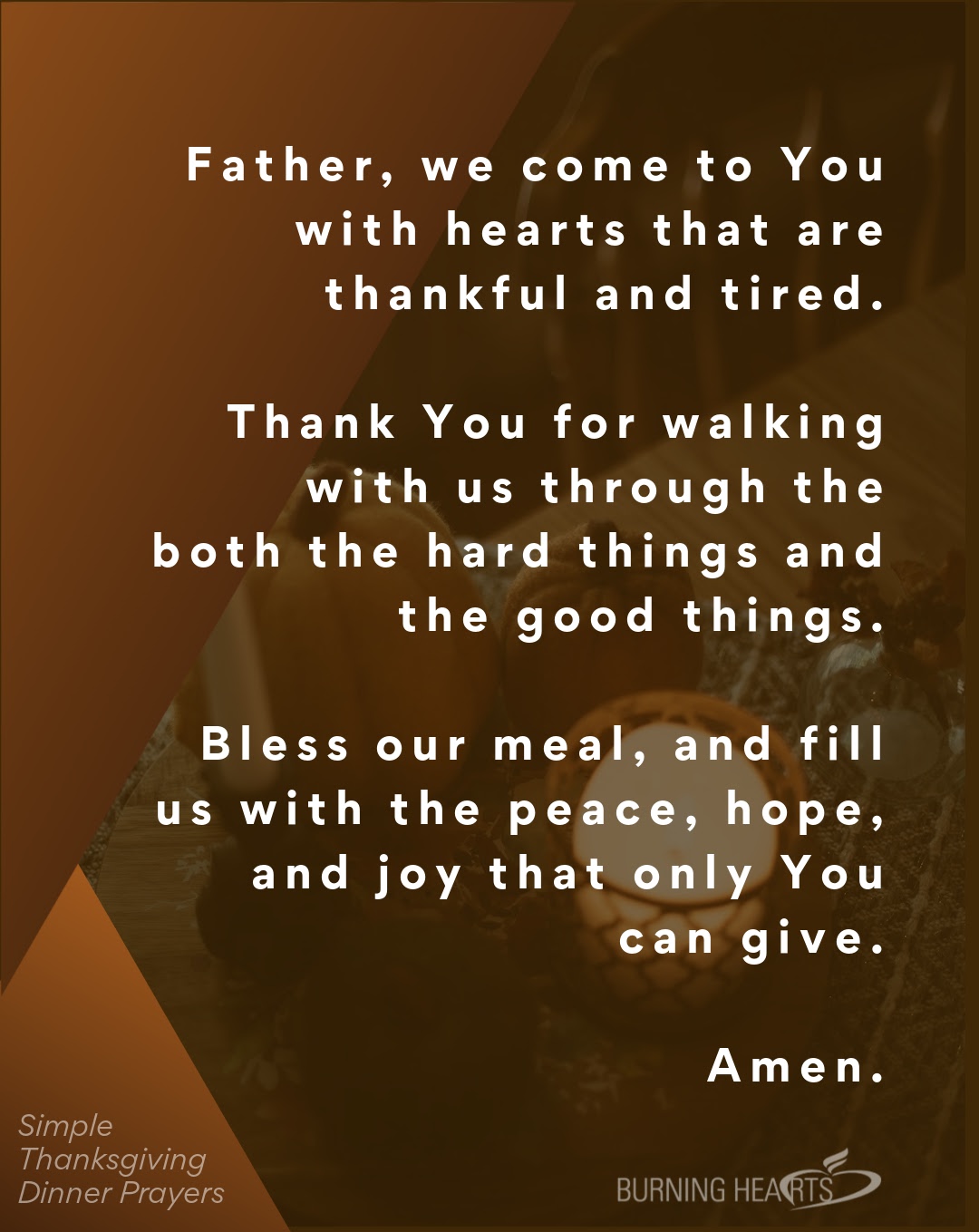 A Thanksgiving Prayer for A Hard Year or Weary Heart