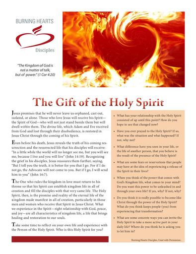 Holy Spirit Reflection Questions