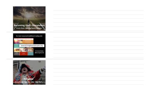 Becoming God's Storytellers Slides