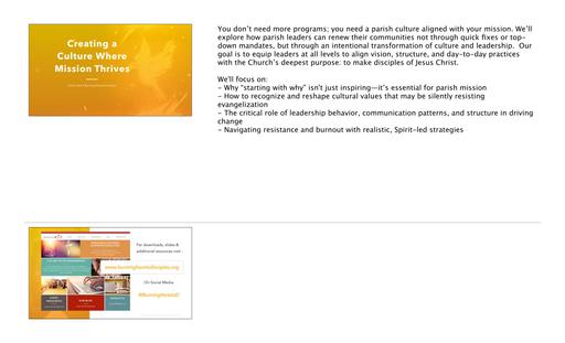 Creating Culture Where Mission Thrives Slides