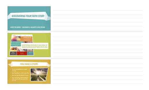 Discover Your Faith Story Slides