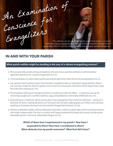 Examination of Conscience for Evangelizers